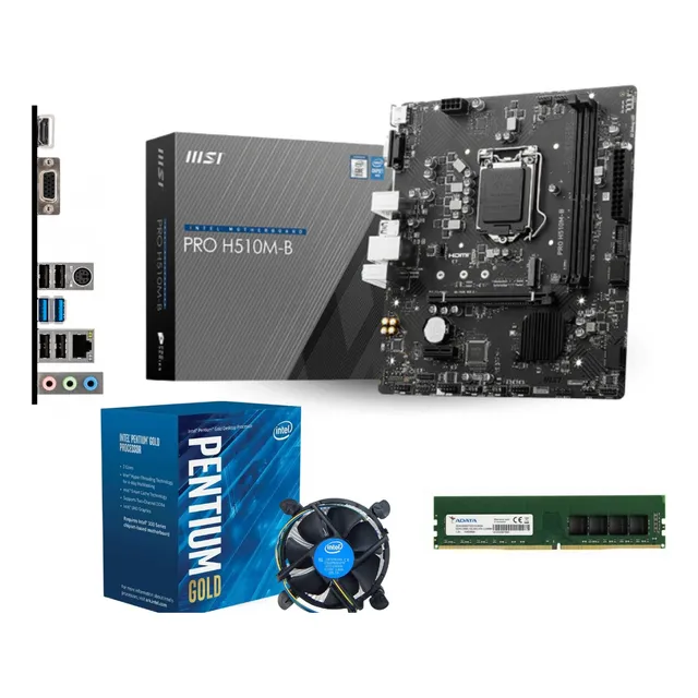 Kit Actualización Intel Pentium 10ma Gen, H510, 8 Gb Ddr4
