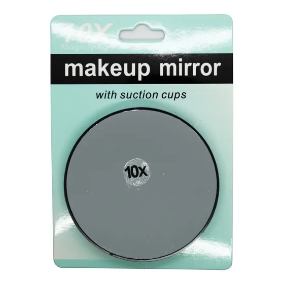Espejo Circular Con Aumento 10x Maquillaje Depilación C.6025