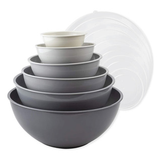Juego De Bowls Recipientes Tazon Con Tapa 6 Piezas Plastico Juego De Bowls Recipientes Tazon Con Tapa 6 Piezas Plastico