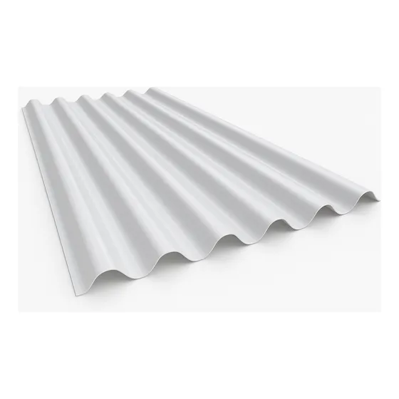 Chapa De Polipropileno 0,7 Acanalada Blanca 1.10x3 M