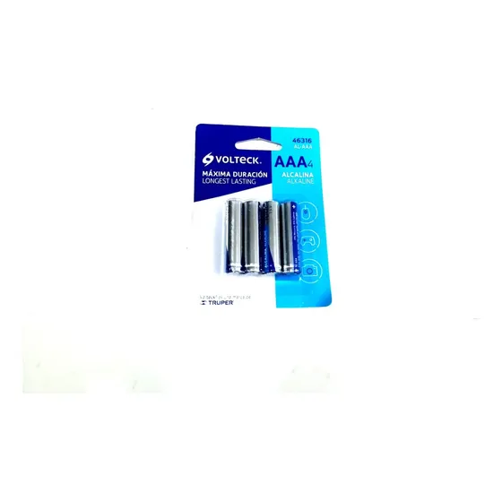 Pila Aaa Volteck Alcalina 46316 Cilíndrica