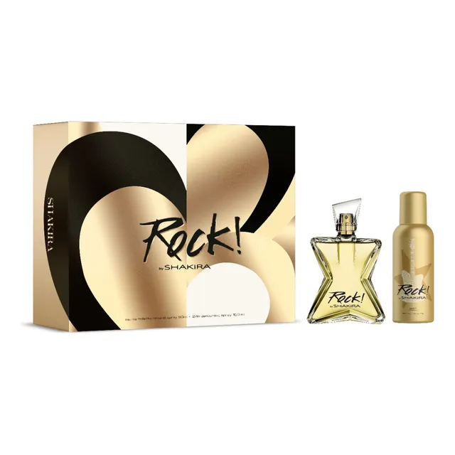 Set Shakira Rock Edt 80ml + 150ml Volumen De La Unidad 80 Ml