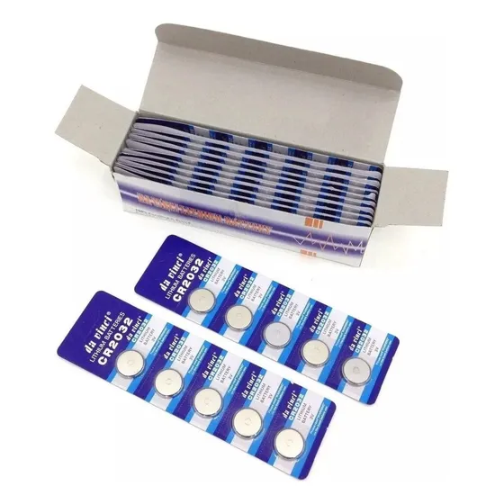 Baterias Pilhas Cr2032 - 20 Cartelas Com 100 Unidades