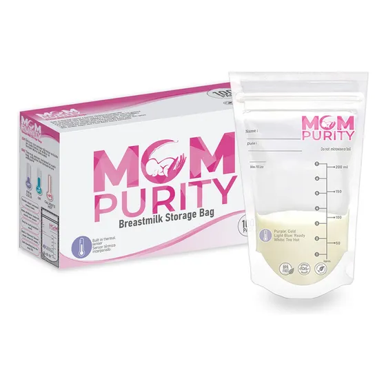 Bolsas Almacenamiento Leche Materna 100 Unidades Mom Purity