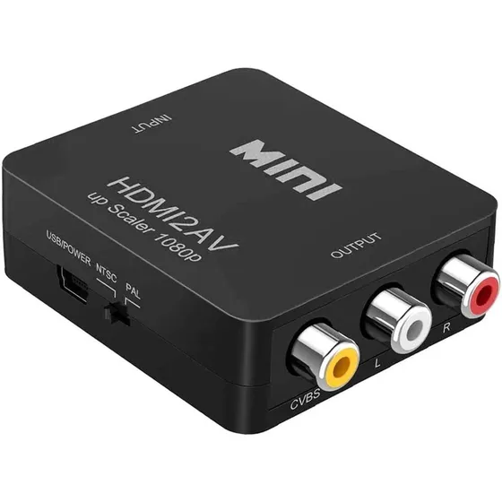 Adaptador O Convertidor Hdmi A Rca 1080p Full Hd 