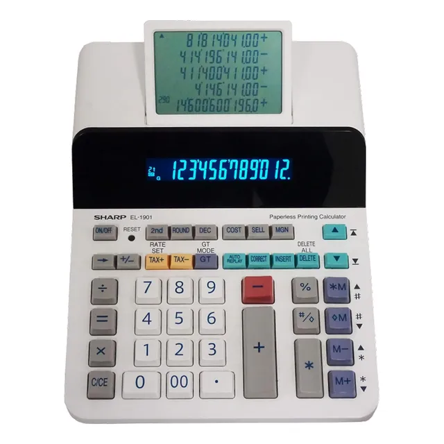 Calculadora De Impresión Sin Papel El-1901 Verificaciã...