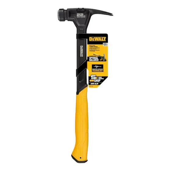 Dewalt Martillo De Carpintero De 22 Onzas Dwht51005 Cara fresada