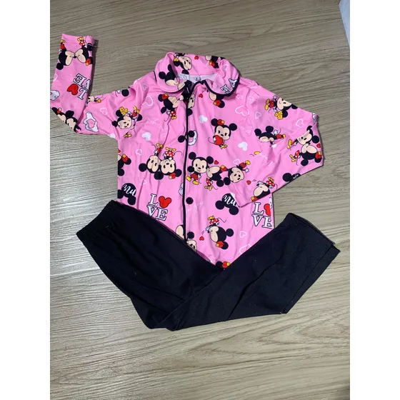 Pijamas De Niña De Botones 