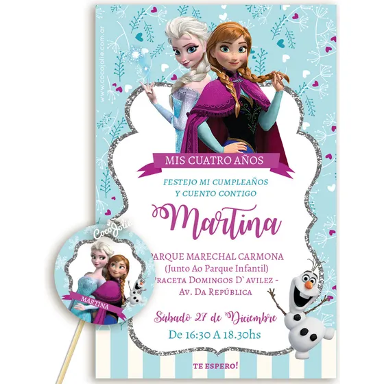 Kit Imprimible Frozen 1, Cumple, Editable