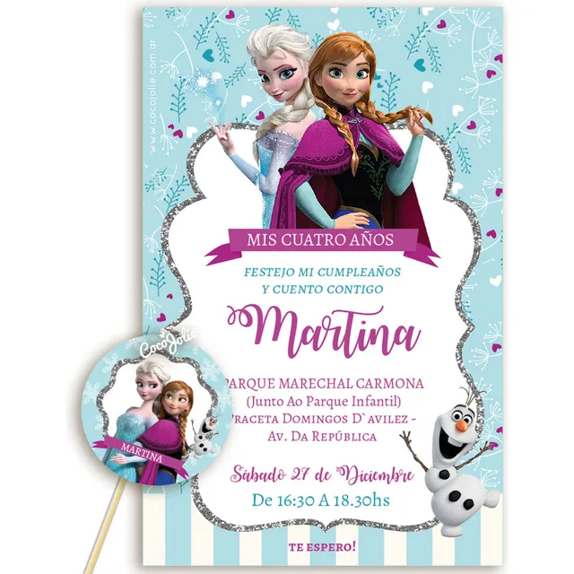 Kit Imprimible Frozen 1, Cumple, Editable