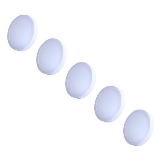 Kit 5 Painel Plafon Led 12w Redondo 17cm Branco Neutro 4000k