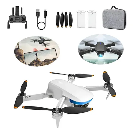 S6s Mini Drone Gps 5g Wifi Fpv Com 4k Hd Câmera 2 Bateria Preto