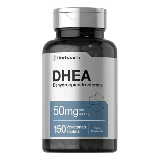 Horbäach Dhea 50 Mg Suplemento De Apoyo Hormonal Natural Sin Sabor