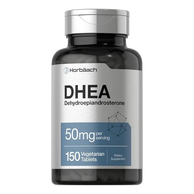 Horbäach Dhea 50 Mg Suplemento De Apoyo Hormonal Natural Sin Sabor