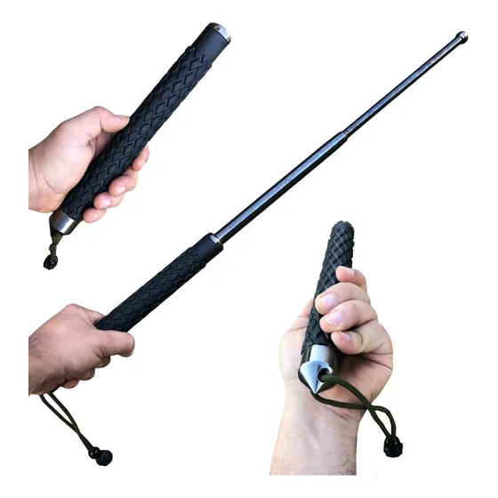 Taue YRG-4 Bastão Defesa Pessoal Expansível Aço 65cm + Capa