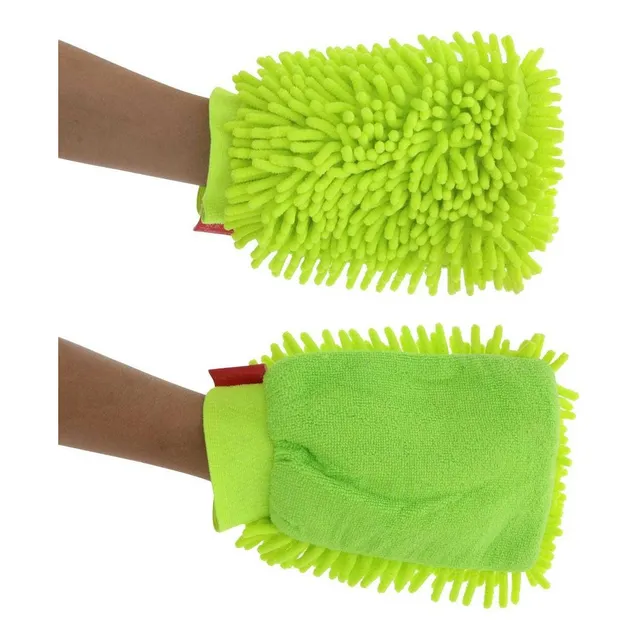Luva Para Lavar Carro Moto Esponja Limpeza Geral Microfibra 