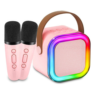 Karaoke Bocina Niños 2 Microfonos Con Rgb Luz Y Bluetooth Karaoke Bocina Niños 2 Microfonos Con Rgb Luz Y Bluetooth