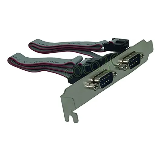 Cable Rs232 Hembra Macho Puerto Soporte Perfil Largo Serial