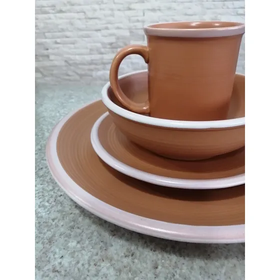 Vajilla De Gres Japonesa Rio Stoneware 16 Piezas 4 Personas