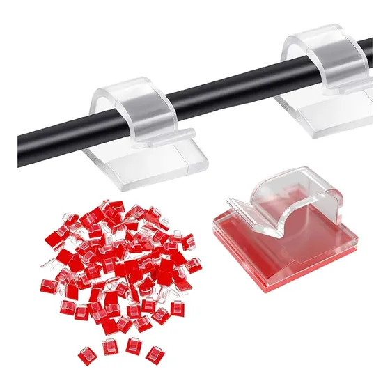 Clip Organizadores De Cables Autoadhesivos