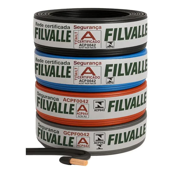 Fio Elétrico Cabo Flexível 6 Mm Rolo 50 Metros Com Inmetro