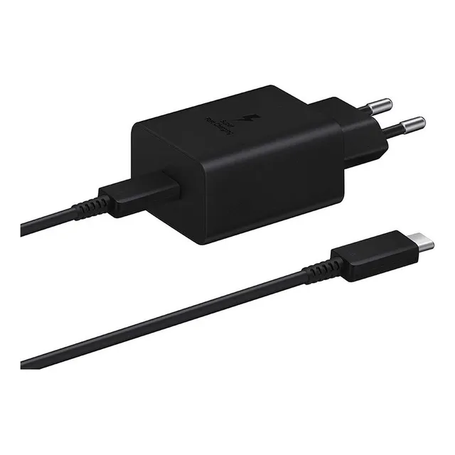 Cargador Samsung 45w Usb C A Usb C Ep-t4511xbegch Negro