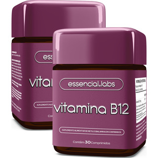 02 Potes Da Vitamina B12 Metilcobalamina - Fórmula Avançada Com Máxima Absorção E Pureza - 60 Doses 02 Potes Da Vitamina B12 Metilcobalamina - Fórmula Avançada Com Máxima Absorção E Pureza - 60 Doses