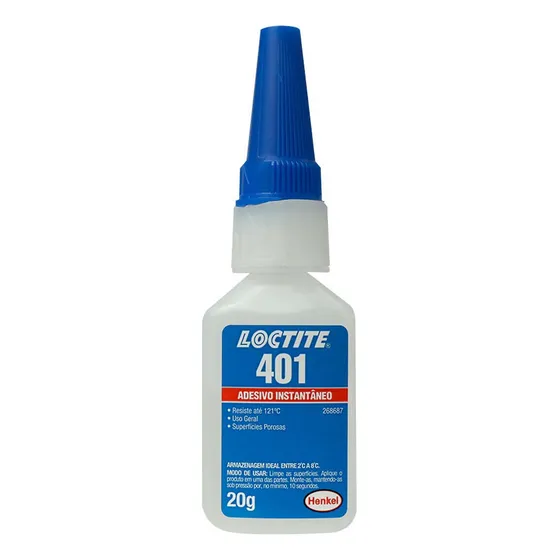 Adesivo Instantâneo Cianoacrilato 20g Loctite 401 268687