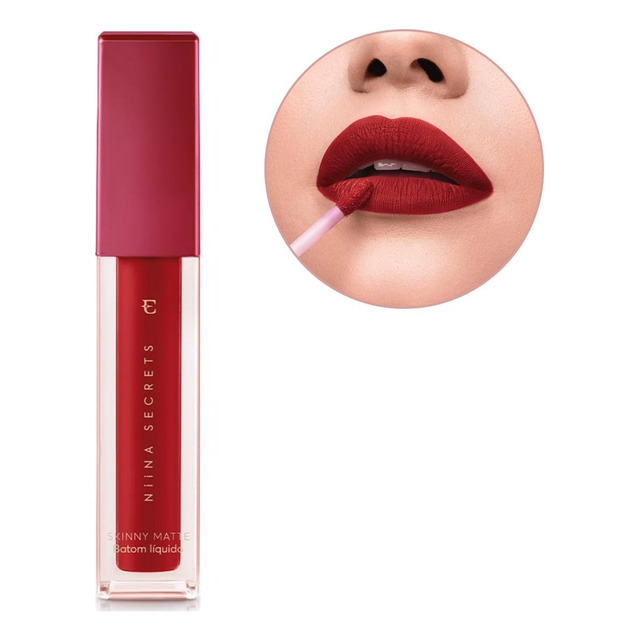 Batom Niina Secrets Skinny Matte 4ml Eudora - Escolha Cor Batom Niina Secrets Skinny Matte 4ml Eudora - Escolha Cor