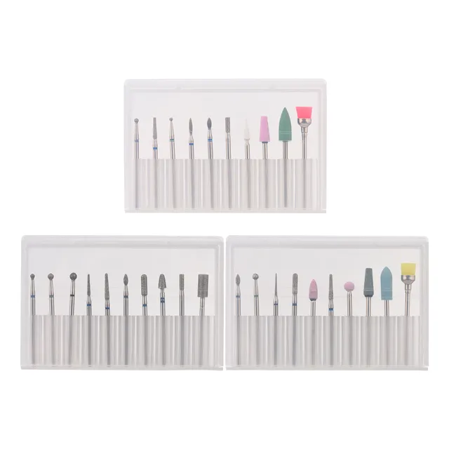 Juego De Brocas Para Uñas De Acero Tungsteno, 30 Unidades, P