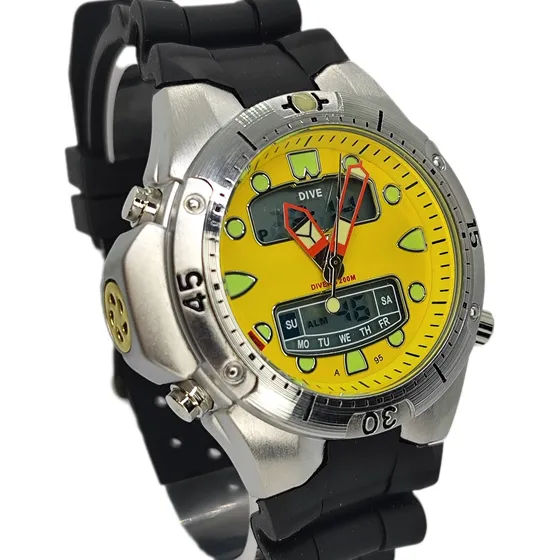 Relógio Aqualand Pro-master Jp1060 Pulseira Preta Silicone