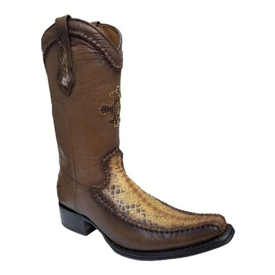 Bota Montana Original Phyton Floreta Versace Miel Gris Piton