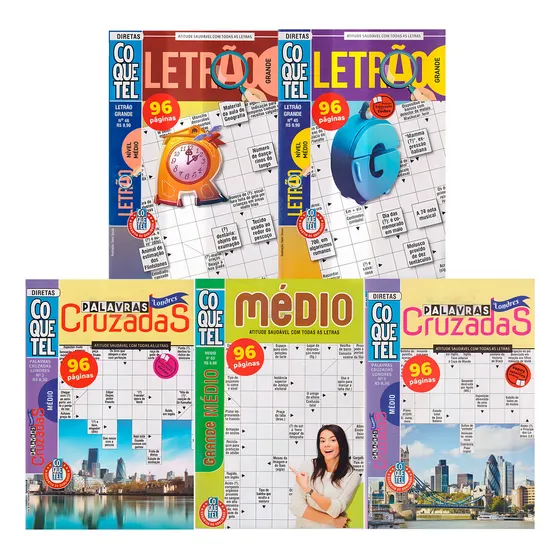 Palavras Cruzadas Coquetel Médio Letrão Diretas, De Equipe Coquetel. Editorial Coquetel, Capa Mole Em Português, 2020