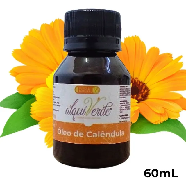 Óleo Vegetal De Calêndula 100% Puro E Vegano | Cicatrizante 