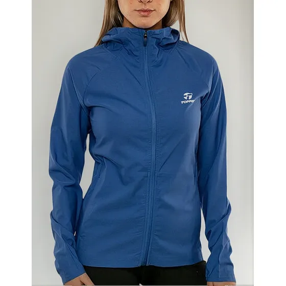 Topper Campera - Rompeviento Trng Azul Amparo