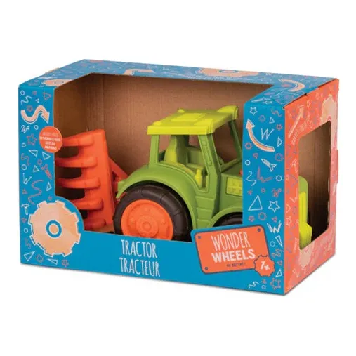 Tractor Y Coloso Wonder Wheels Battat Toy Color Verde Musgo