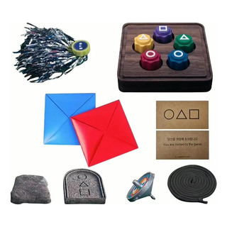 Kit De 5 Juegos Tradicionales Coreanos Gonggi Trompo Ddaji Kit De 5 Juegos Tradicionales Coreanos Gonggi Trompo Ddaji