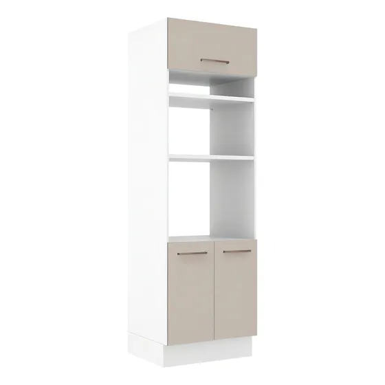 Torre Quente Agata Madesa 70cm 3 Puertas Color Blanco/Crema
