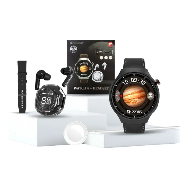 Reloj Inteligente 4en1 Auriculares Bluetooth Inalámbricos