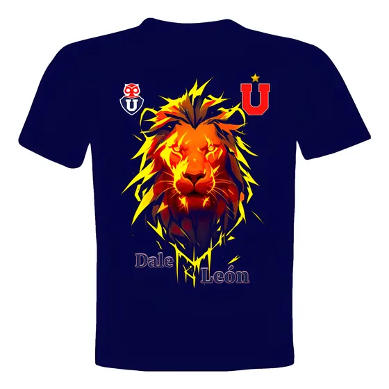 Polera Universidad De Chile, Dale León, 100% ALG. S M L X L
