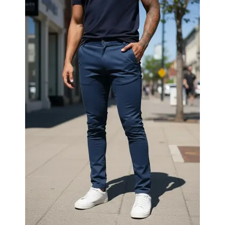 Calça Masculina Alfaiataria Social Com Lycra Premium Voker