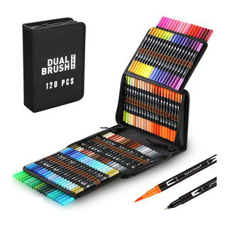 Laspang 120 Colores Plumones Doble Punta Pencil Marcadores A Base De Agua No Toxico Laspang 120 Colores Plumones Doble Punta Pencil Marcadores A Base De Agua No Toxico