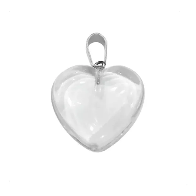 Collar/cadenita Con Dije Corazón - Piedra Agata/cuarzo