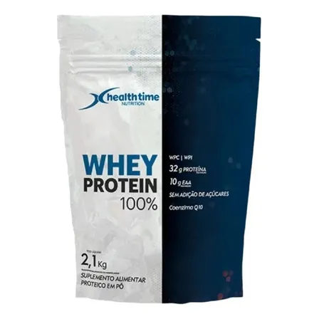 Whey Protein 100% 2,1kg Healthtime Hardcore Imperdível Sabor Chocolate