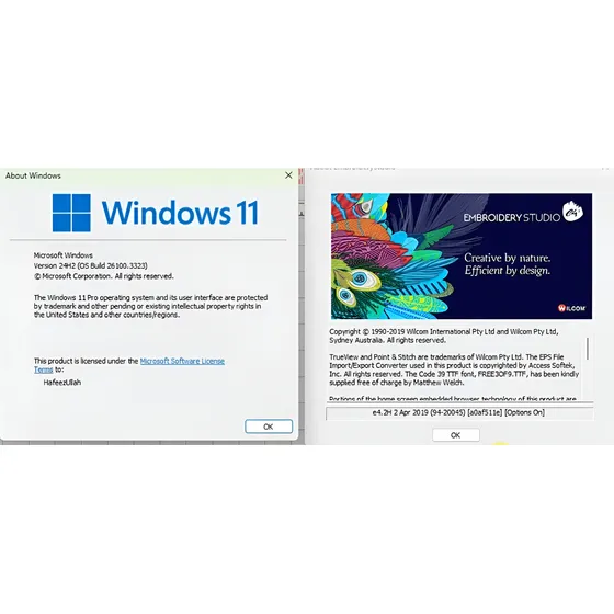 Wilcom E4.2 Software Act. Para Win11 24h2