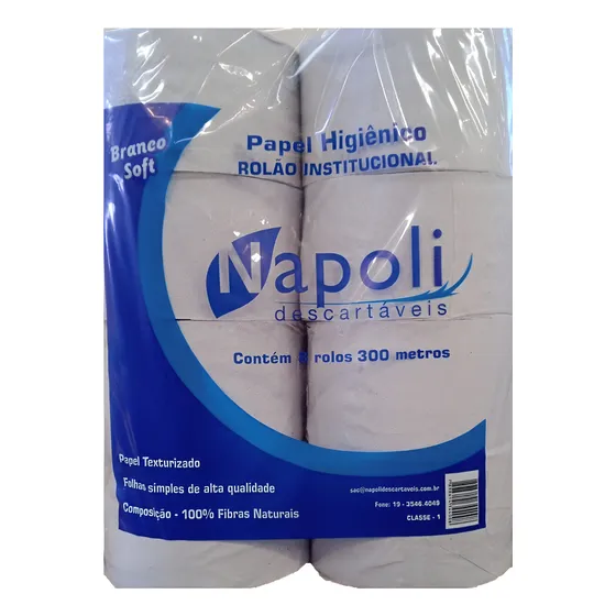 Papel Higiênico Rolão 300m C/8 Rolos