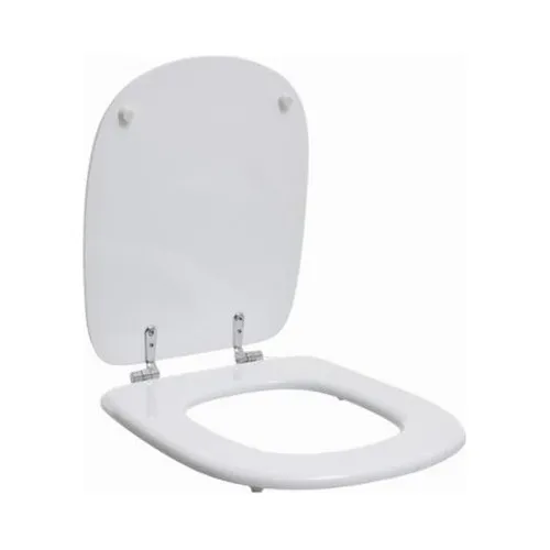 Asiento Inodoro Semi Recto Madera Blanco 