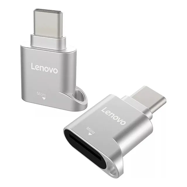 Lenovo Otg Usb Tipo C Card Reader Tf Bônus Micro Sd 32gb