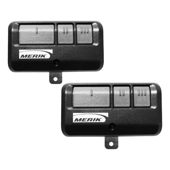 Control 893max Merik,liftmaster Multifrecuencia. (kit 2paq) Color Negro