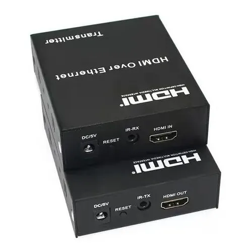 Extensor Hdmi 120 Metros Cat5e/cat6 1 Via Cabo Rede Rj45